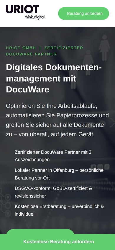 uriot GmbH – Mobile-Mockup